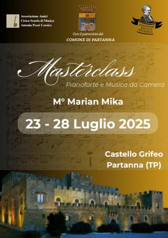 Masterclass in Partanna, July 2025