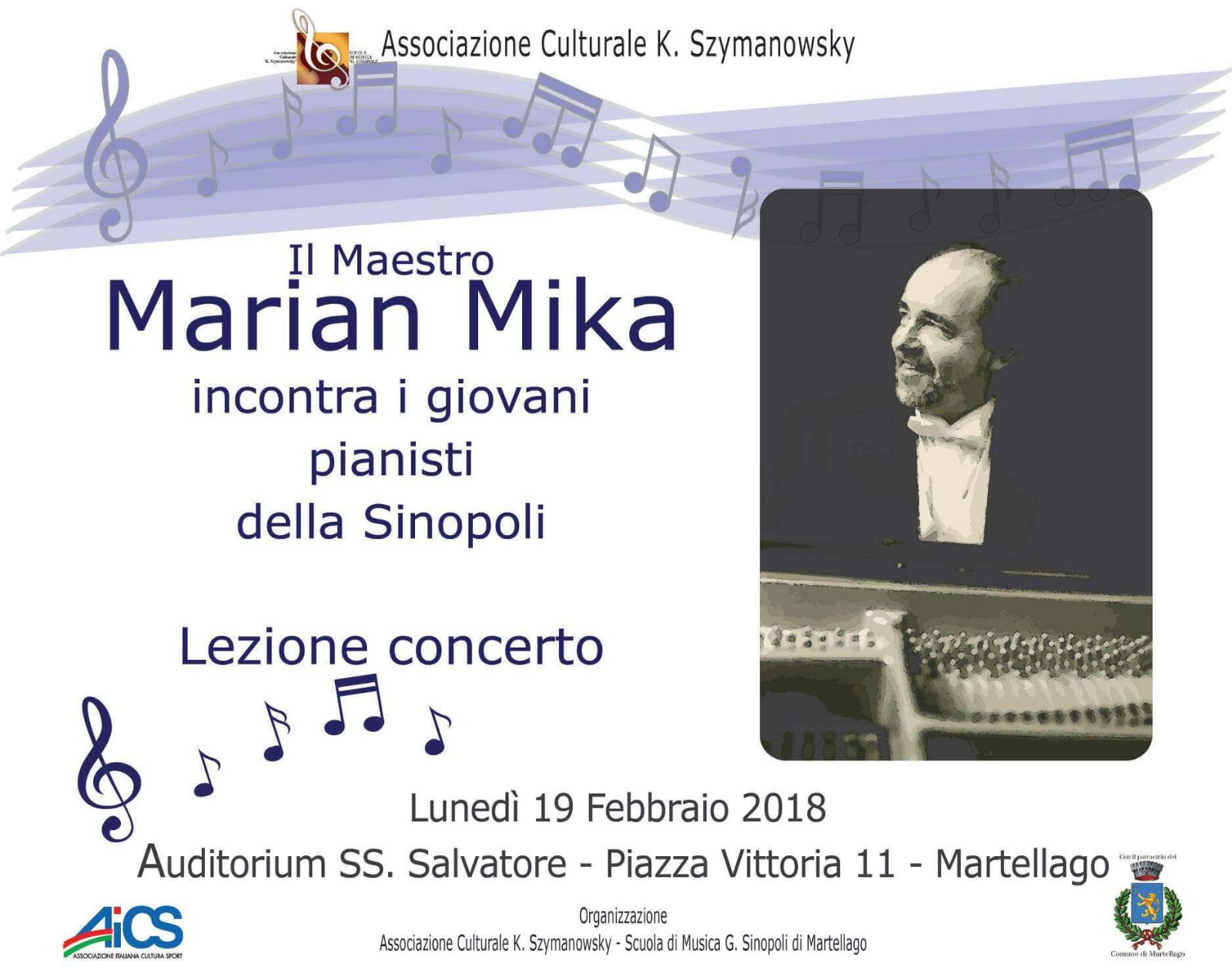 Meeting the young artists of tomorrow from Sinopoli's School - Concert/Masterclass on February 18th 2018 Meeting the young artists of tomorrow from Sinopoli's School - Concert/Masterclass on February 18th 2018