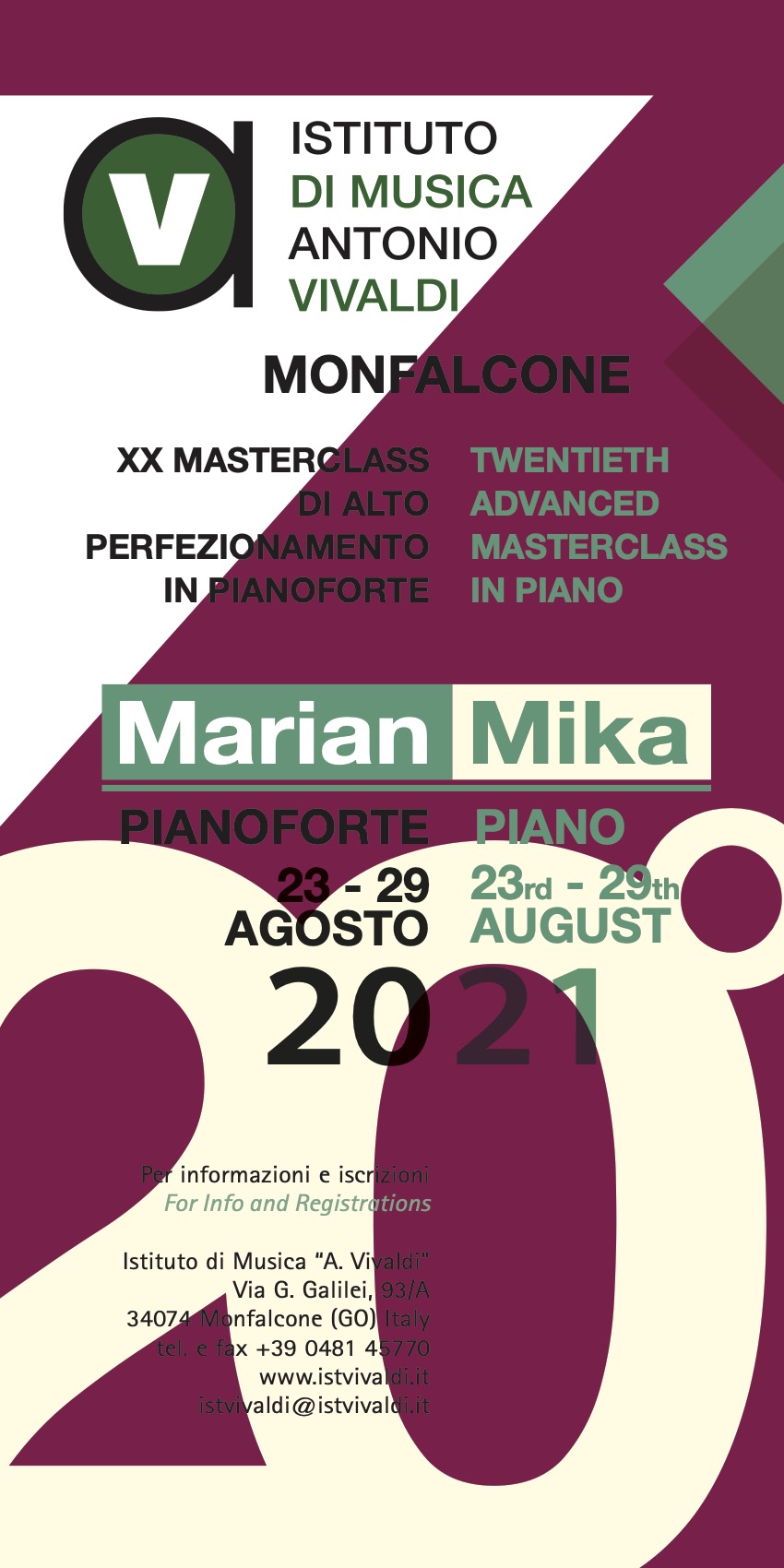 XX Masterclass Internazionale XX Masterclass Internazionale