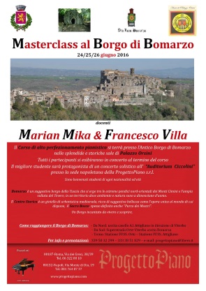 Bomarzo Masterclass June 24/26 2016