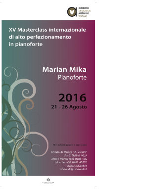 International Masterclass International Masterclass